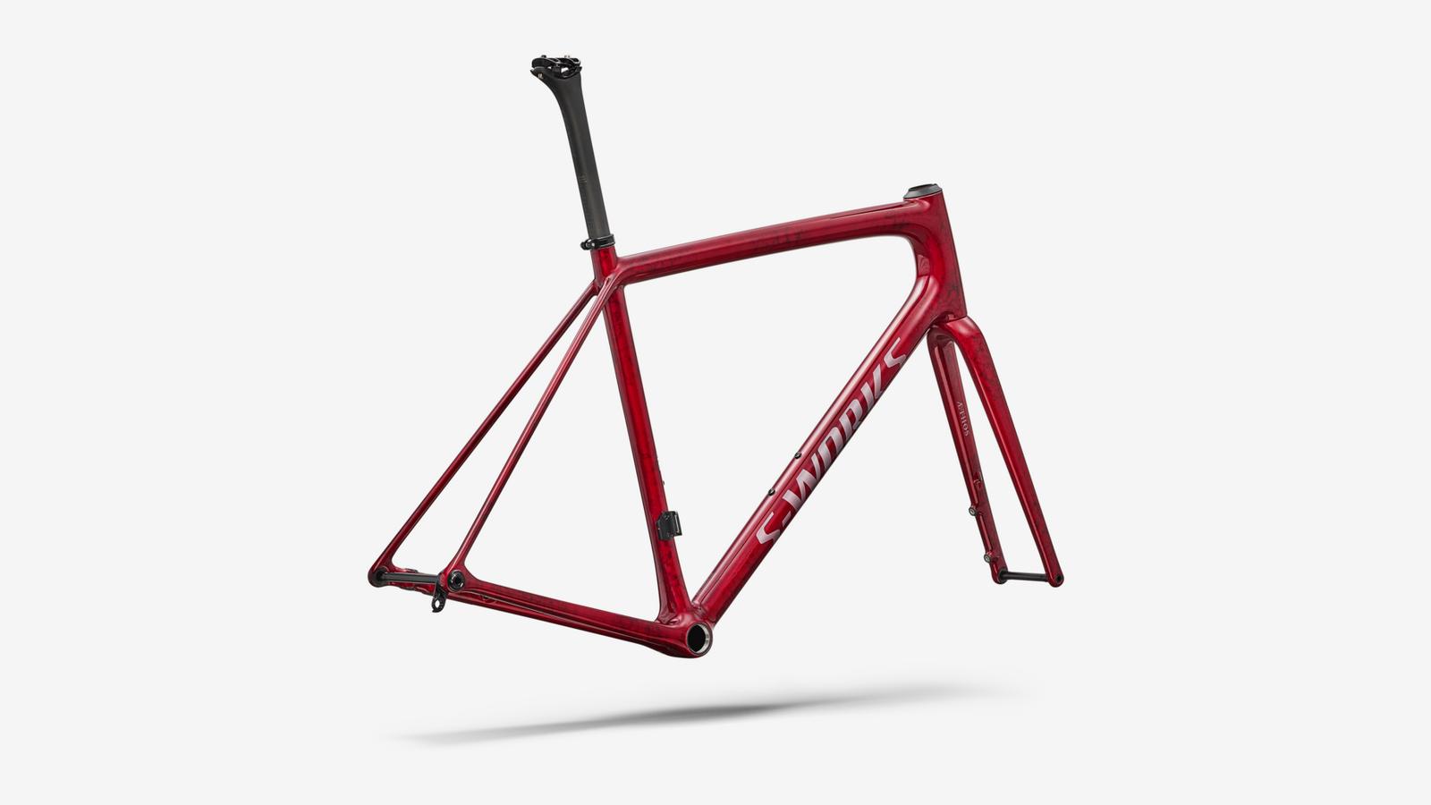 AETHOS SW FRMSET SNDSTNMET/REDTNT/SILPRL 61 PEACHTREE-BIKES-BIKE-SHOP-NEAR-ME