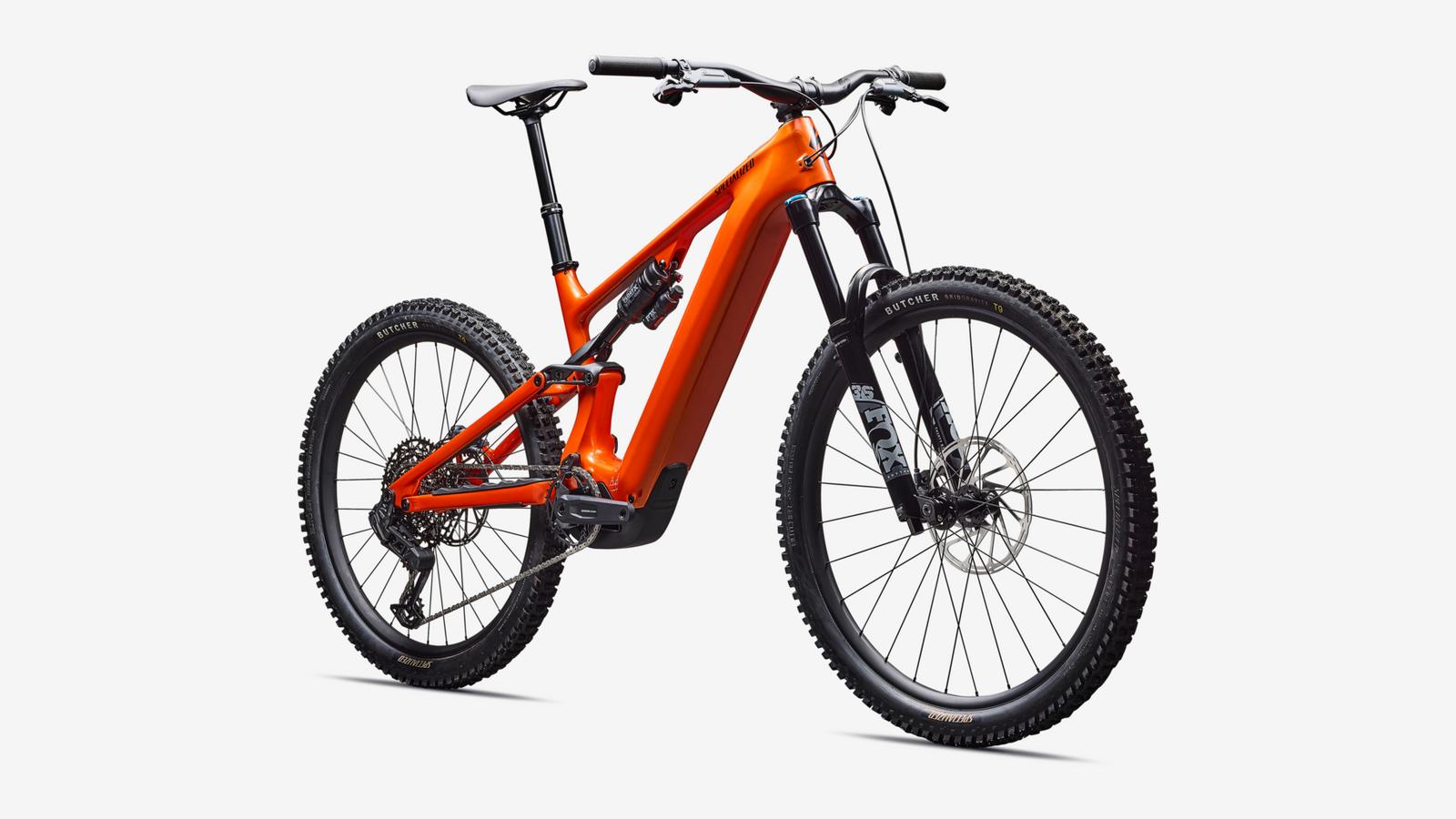specialized e mountainbike 2022 Turbo Levo 4 Comp Gloss Orange Tint Over Silver Dust / Dark Navy / S6
