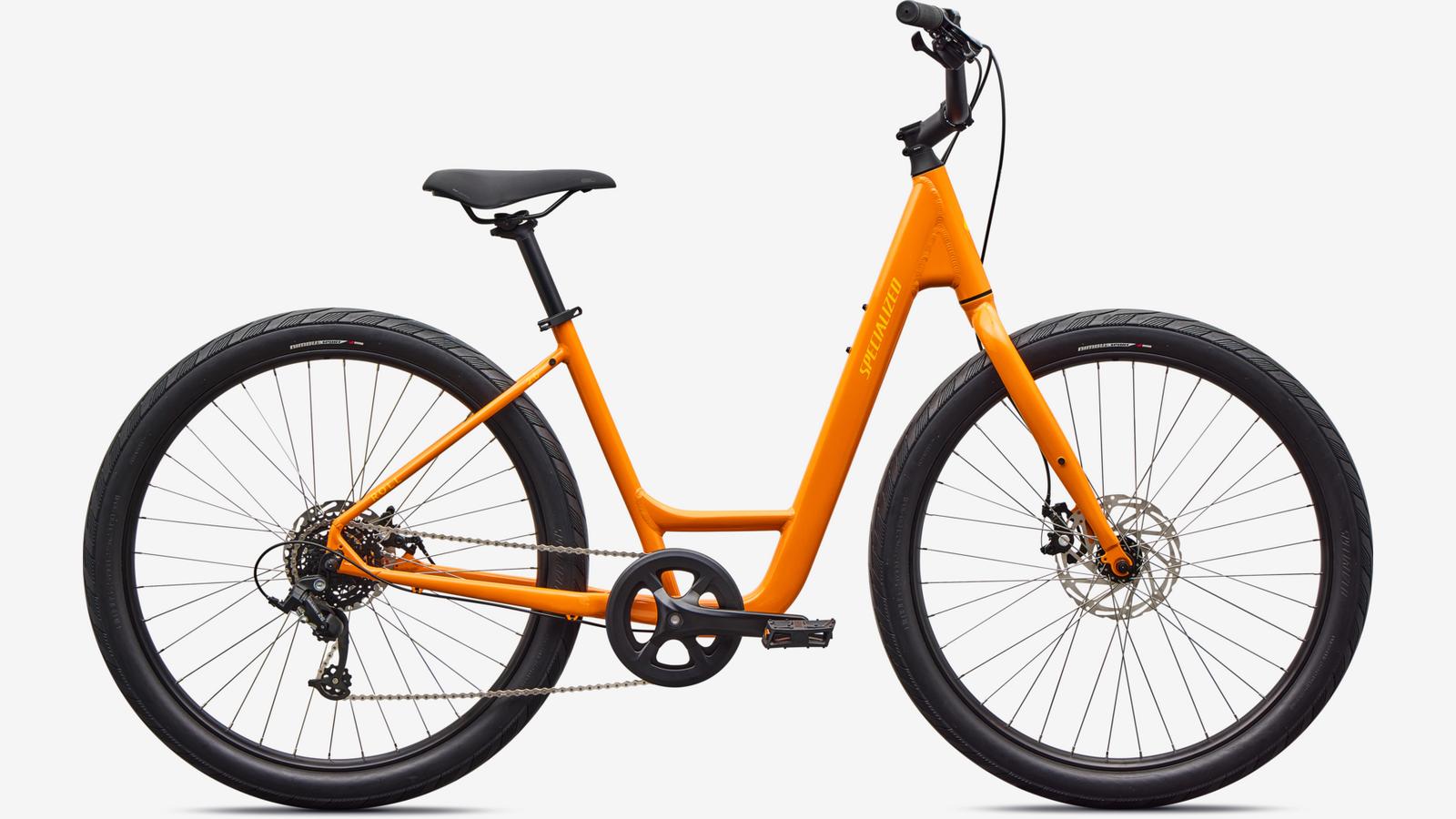 low gear bike Specialized Roll 2.0 Low Entry, Gloss Orange Zest / California Sunshine S